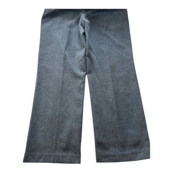 LL Bean High Waist Dress Pants Women12 PETITE Grey Tweed Straight Pockets Lined - Picture 6 of 11